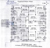 Floor Plan of Asha Apartment